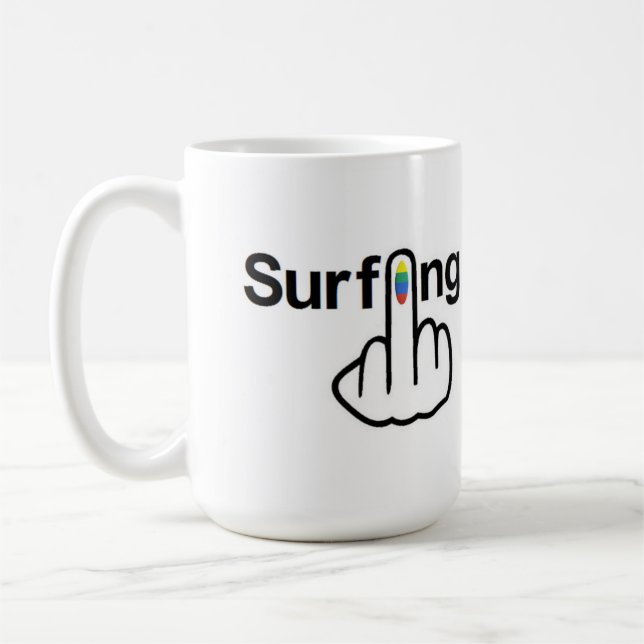 Mug Bird Flipping Surfing Flip (Left)