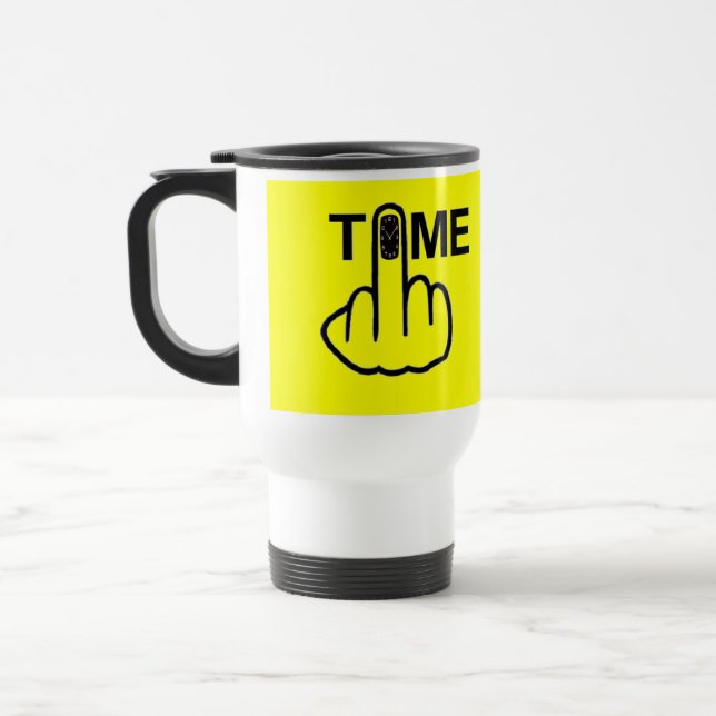 Mug Bird Flipping Time Flip (Left)