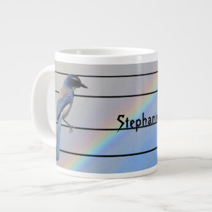 Mug - Bird on Phone Lines with name