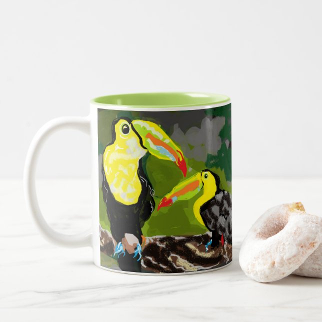 Mug : Birds Of Paradise (With Donut)