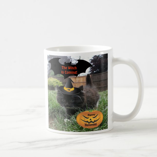 Mug Black Cat The Witch Is Coming (Right)
