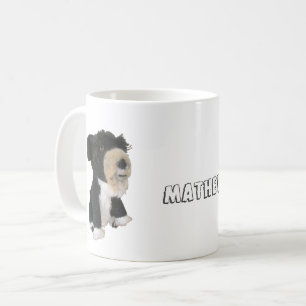 Mug - Black Dog Doll with Name