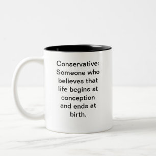 Mug, Black Interior, Conservative . . . Two-Tone Coffee Mug