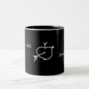 Mug - blackboard with text