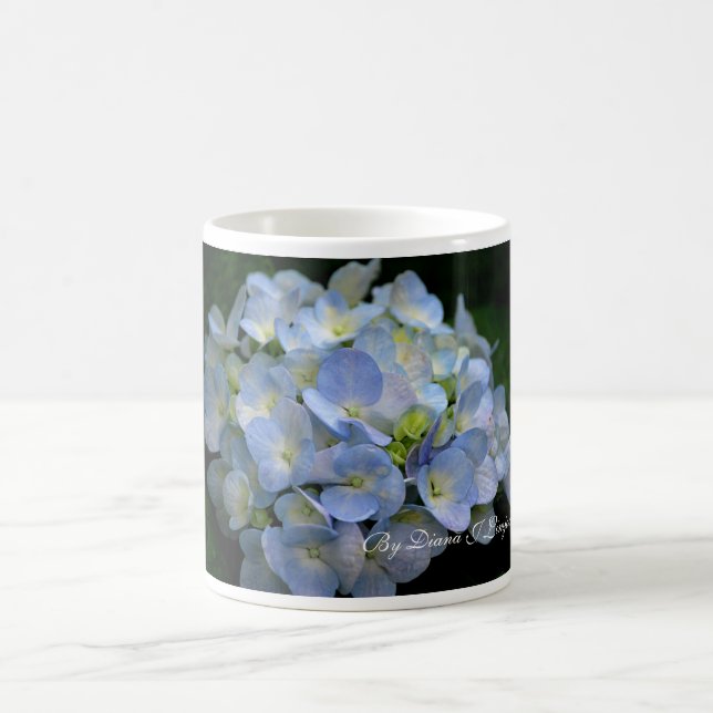 Mug-Blue hydrangea flowers Coffee Mug (Center)
