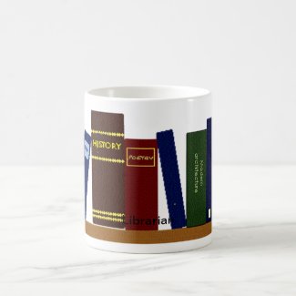 Mug - Books on Shelf