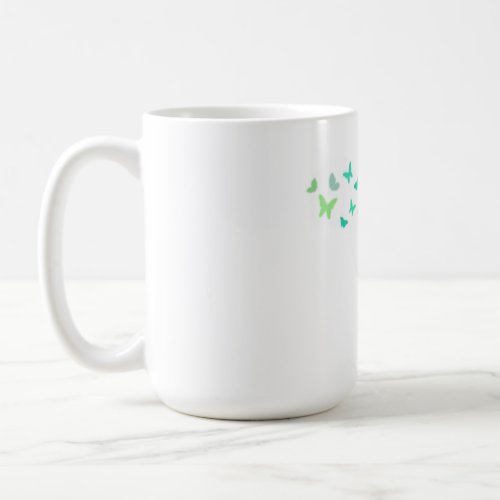 Mug butterfly art for butterfly lover