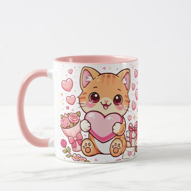 Mug Cat Valentine  (Left)