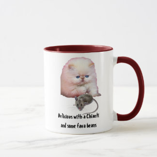 Mug / Cat / with Mouse / fava beans