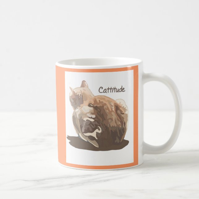 Mug- Cattitude double-sided Coffee Mug (Right)