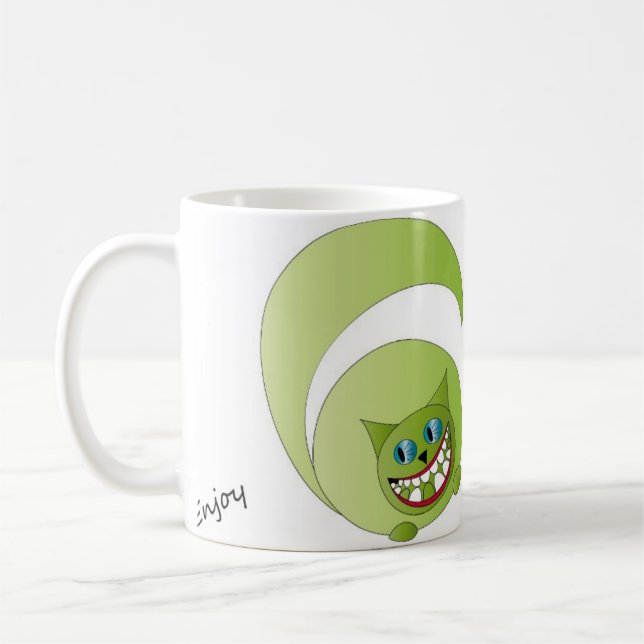Mug Cheshire cat, enjoy (Left)