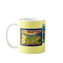 Mug - Claremont CA - Fruit Crate Labels