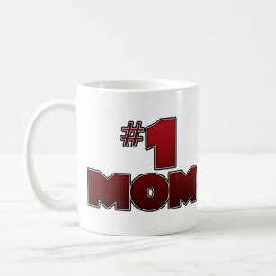 Roobee Red and Gold Foil Super Mom Mug, 1 Count