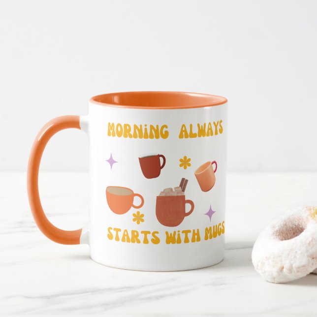 mug coffee morning (With Donut)