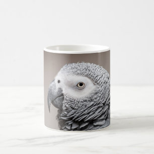 Mug Congo African Gray Gray Parrot