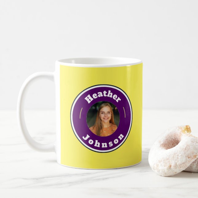 Mug - Custom Personalized (add name & photo) (With Donut)
