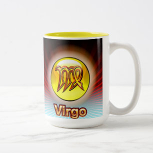 MUG CUSTOM ZODIAC VIRGO YELLOW