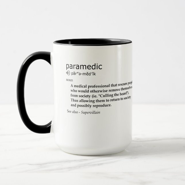 Mug - Definition of Paramedic - 15oz (Left)