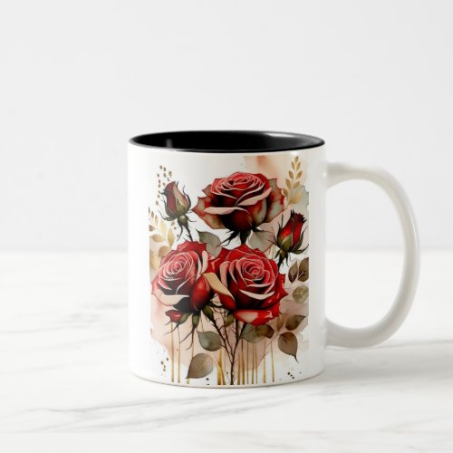 Mug  Delicate red rose 