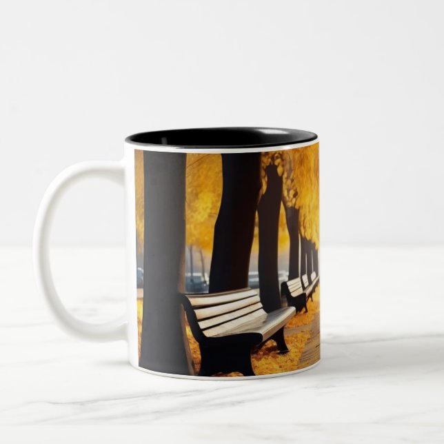 Mug, design Autumn Two-Tone Coffee Mug (Left)