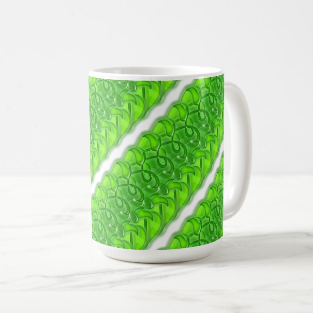 Mug - Diagonal Bands of Ivy Leaves (Front Right)