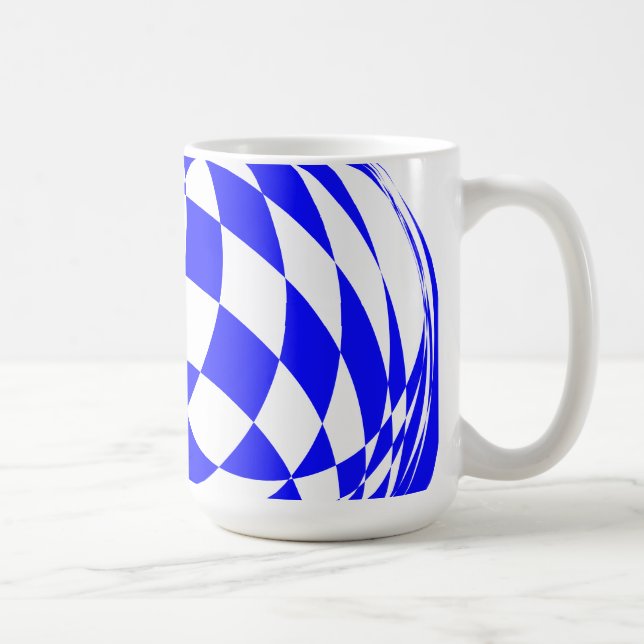 Mug - Distorted Checkerboard Squares (Right)