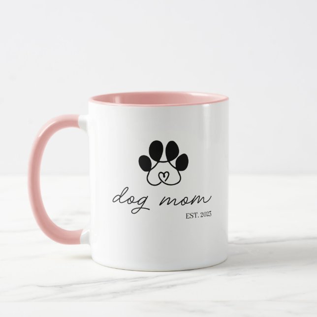  Mug dog mom customizable (Left)