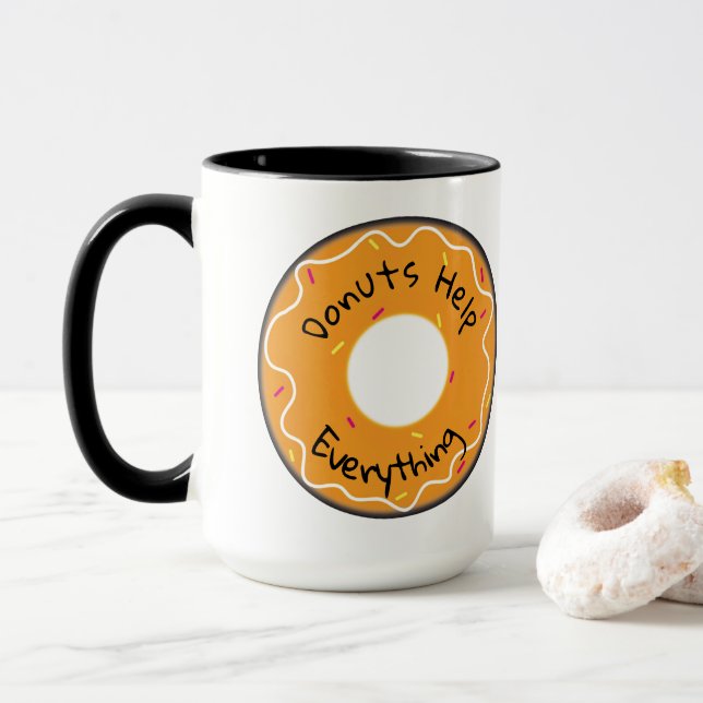Mug Donuts Help Everything (With Donut)