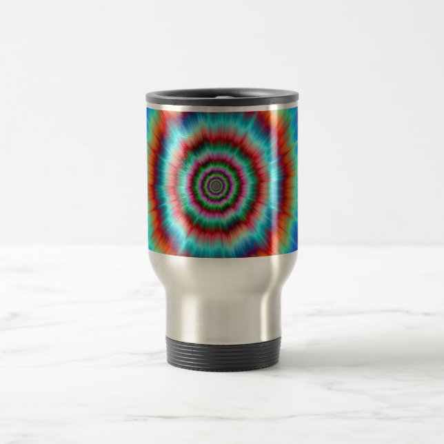 Mug  Explosion in Blue and Orange (Center)