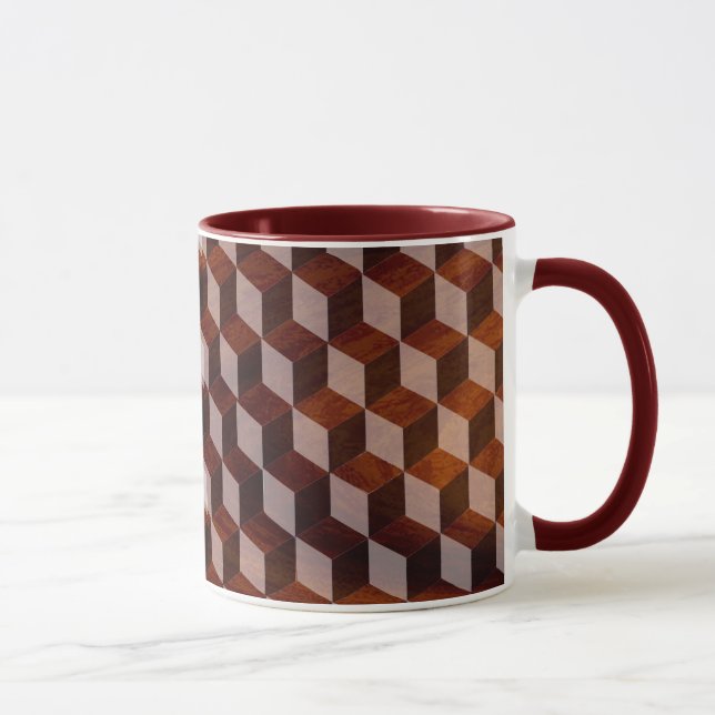 Mug - Faux inlaid wood (Right)