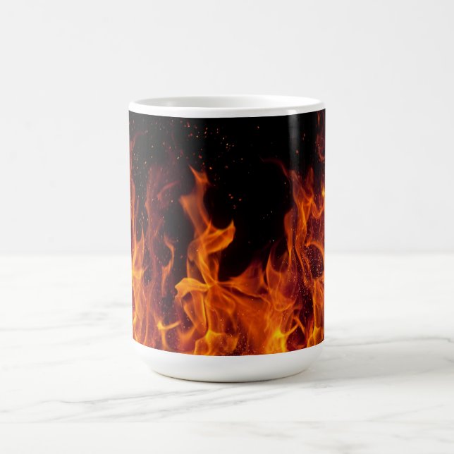 Mug/Flames Coffee Mug (Center)