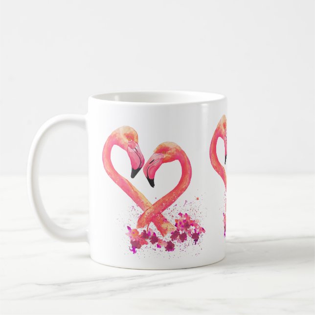 Mug - Flamingo Design (Left)
