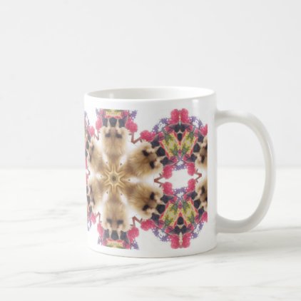 MUG - Flower Power Cat Kaleidoscope Design