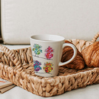 Mug for gifts (Colorful Whimsical Birds 01)