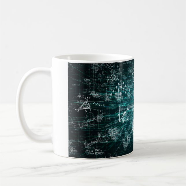 mug for mathematician, nerd, engineer with mathema (Left)