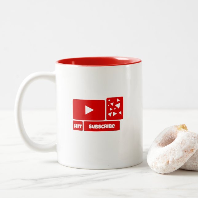 Mug for Youtube - Youtube Mug (With Donut)