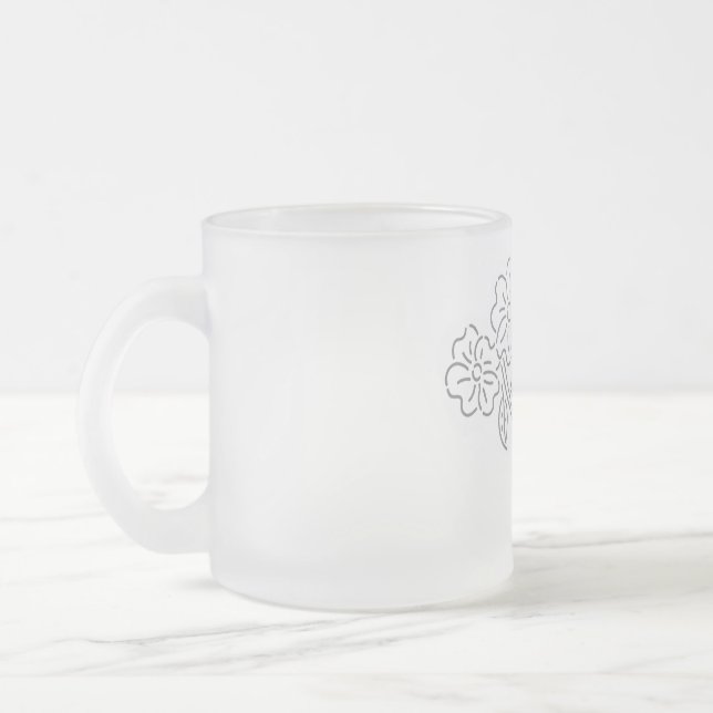 MUG FROSTED GLASS ART STYLE DESIGN (Left)