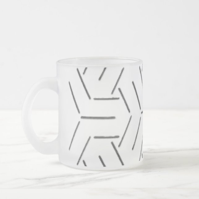 MUG FROSTED GLASS ART STYLE DESIGN (Left)