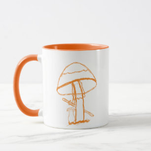 Mug Gangster Mushroom With A Katana