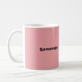 Mug - Girl Doll on Pink Background