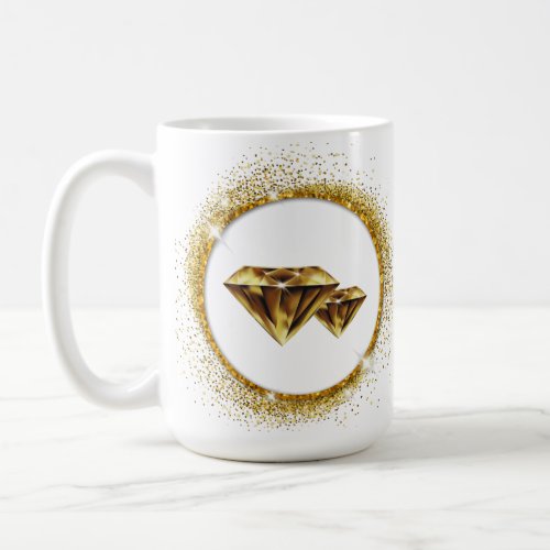 Mug Gold Diamonds