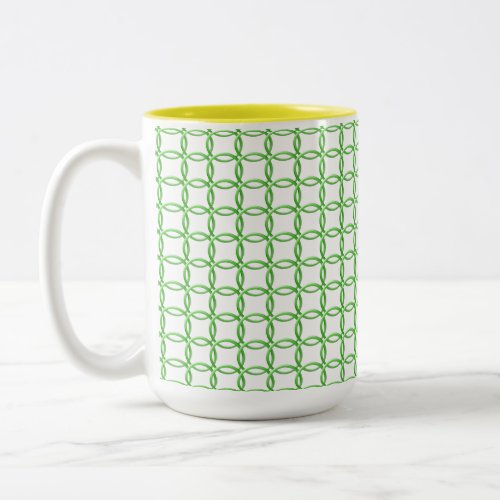 Mug _ Green Interlocking Rings