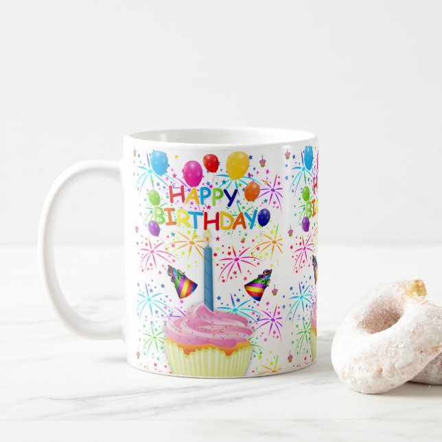 Mug Happy Birthday Mug (With Donut)