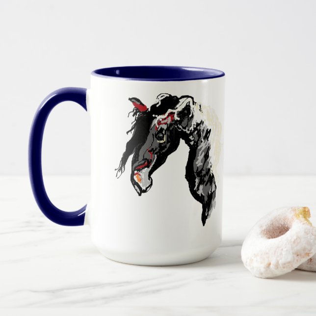Mug : Horse without a Name (With Donut)