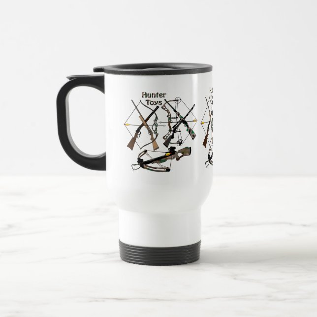 Mug, hunting, hunter gifts, Hunter Toys Travel Mug (Left)