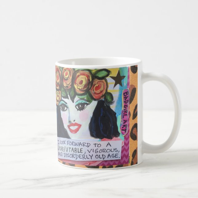 MUG-I LOOK FORWARD TO A DISREPUTABLE, VIGOROUS, COFFEE MUG (Right)