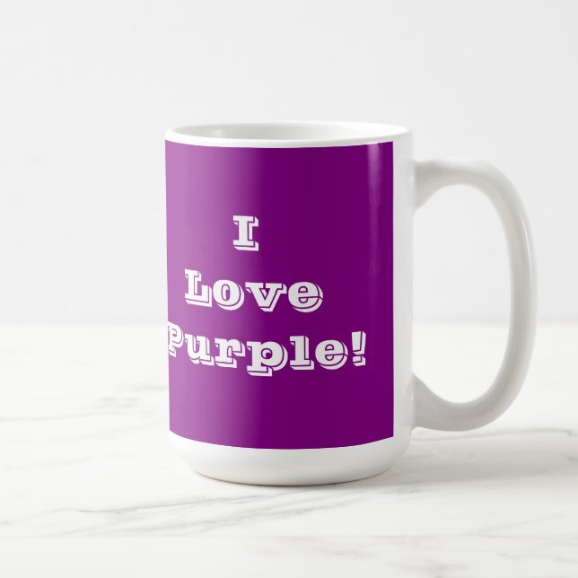 Mug I Love Purple (Right)