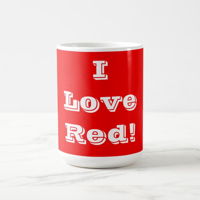Mug I Love Red (Center)