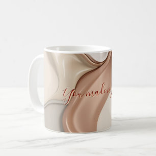 Mug in stylish abstract graphic