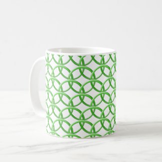 Mug - Interlocking Rings in Green
